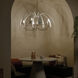 Petal LED 42.5 inch Champange Bronze with Black or White Chandelier Ceiling Light